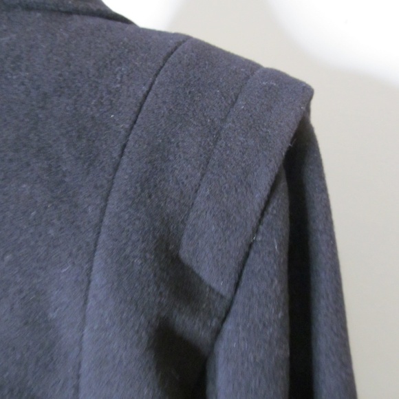 Rebecca Minkoff Brando Wool Blend Moto Jacket - Black Women Size Large - Picture 10 of 15